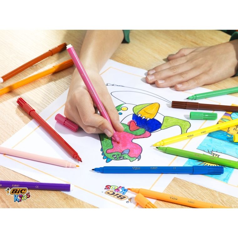 Bic, Kids Kid Visa, carioci, 12 culori
