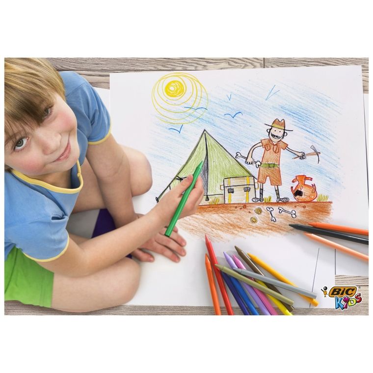 Bic, Kids, Plastidecor, creioane cerate, 12 culori