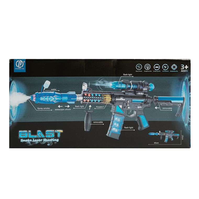 Blast, Pusca cu aburi, lumini si sunete