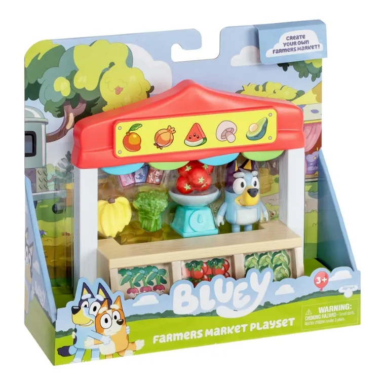 Bluey, magazin alimentar, set cu figurina