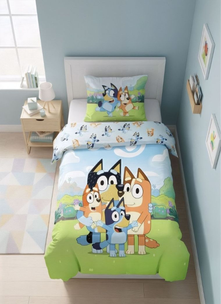 Bluey, set lenjerie de pat single, 160-200 cm