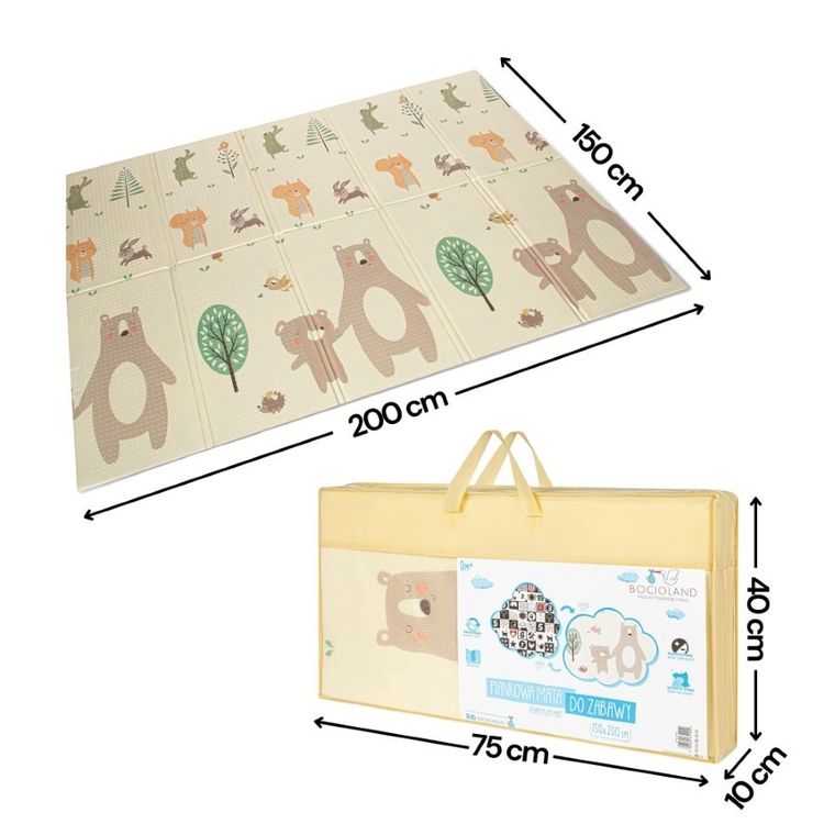 Bocioland, Ursulet, covoras pliabil din spuma, 150-200 cm