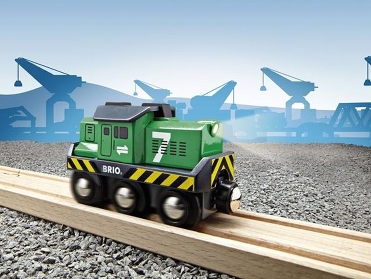 Brio World, Locomotiva de marfa, jucarie din lemn