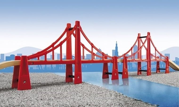 Brio World, Pod suspendat dublu, jucarie din lemn