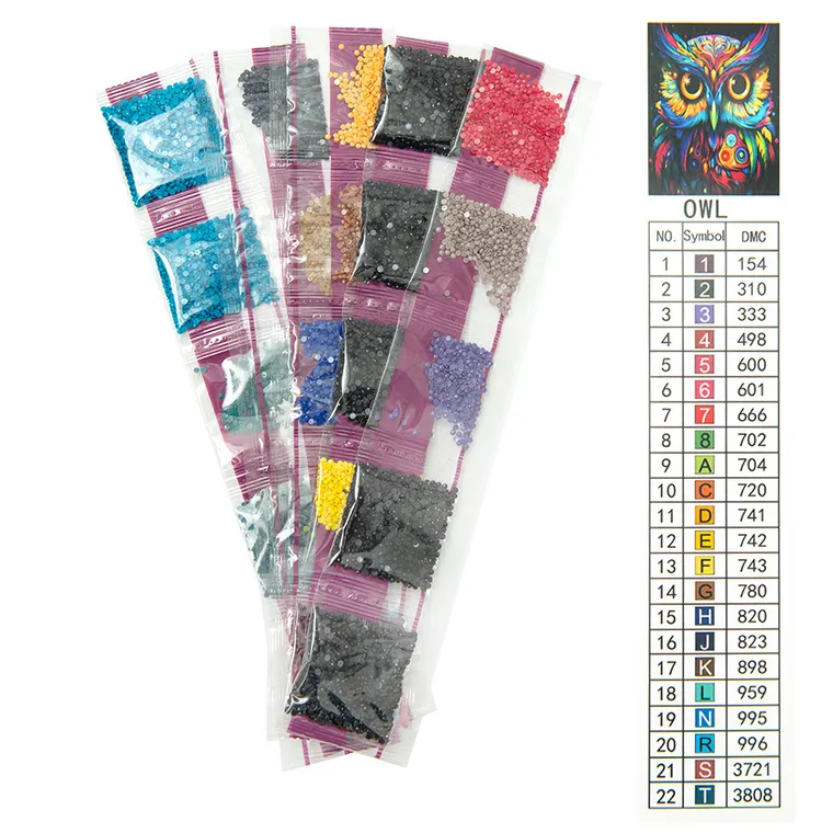 Bufnita, mozaic de diamante, set creativ