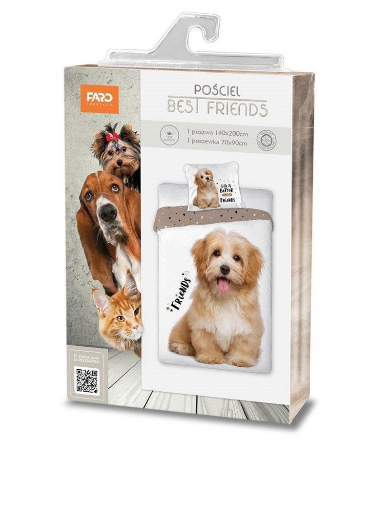 Caine, set lenjerie de pat single, 140-200 cm