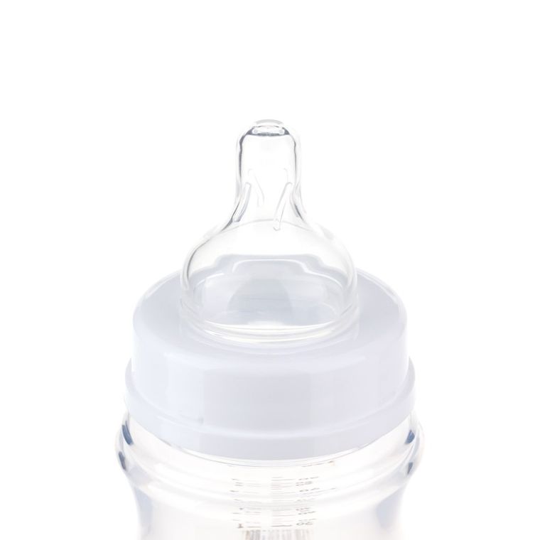 Canpol babies, EasyStart, Exotic Animals, biberon cu gatul larg, roz, 0m+, 120 ml