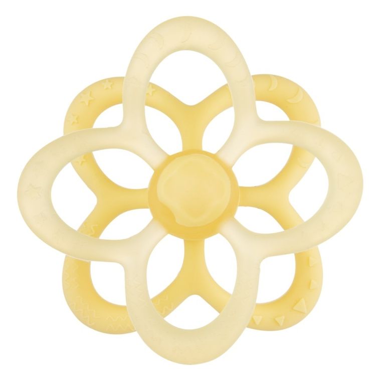 Canpol babies, Floricica, jucarie de dentitie senzoriala din silicon, 2 in 1