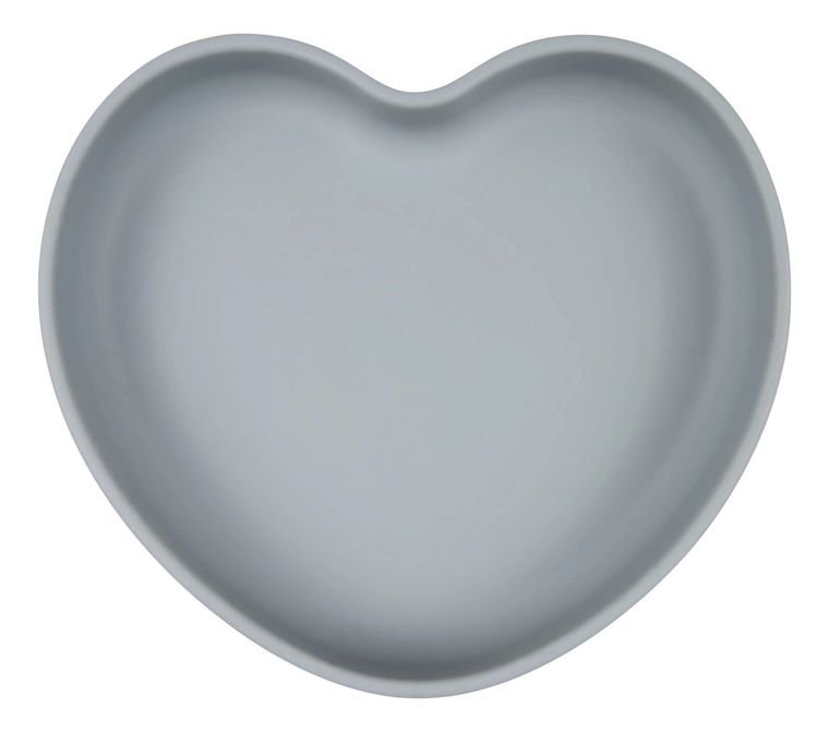 Canpol Babies, Inima, farfurie din silicon cu ventuza, albastru