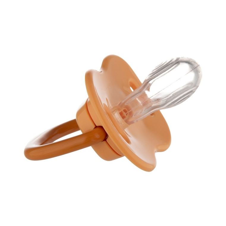 Canpol babies, Mountains, suzeta din silicon, simetrica, galben, 6-18 luni