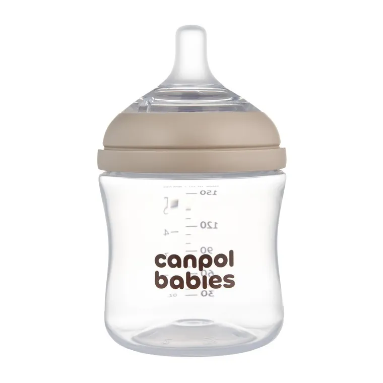 Canpol babies, Natural Shape, biberon cu tetina doua zone, 150 ml