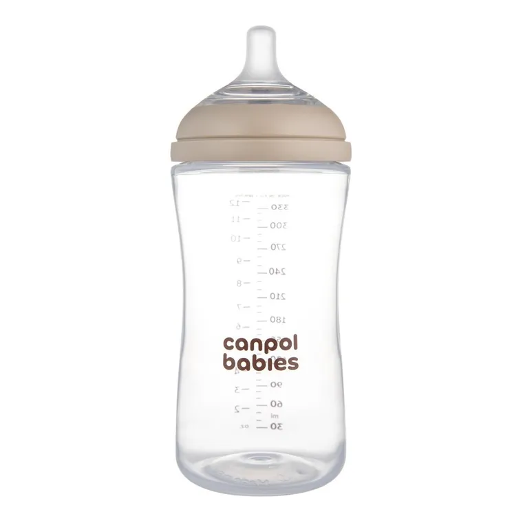 Canpol babies, Natural Shape, biberon cu tetina doua zone, 330 ml