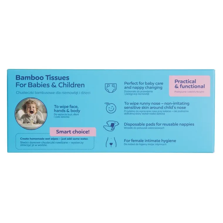 Canpol babies, servetele uscate din bambus pentru bebelusi, 100 buc.