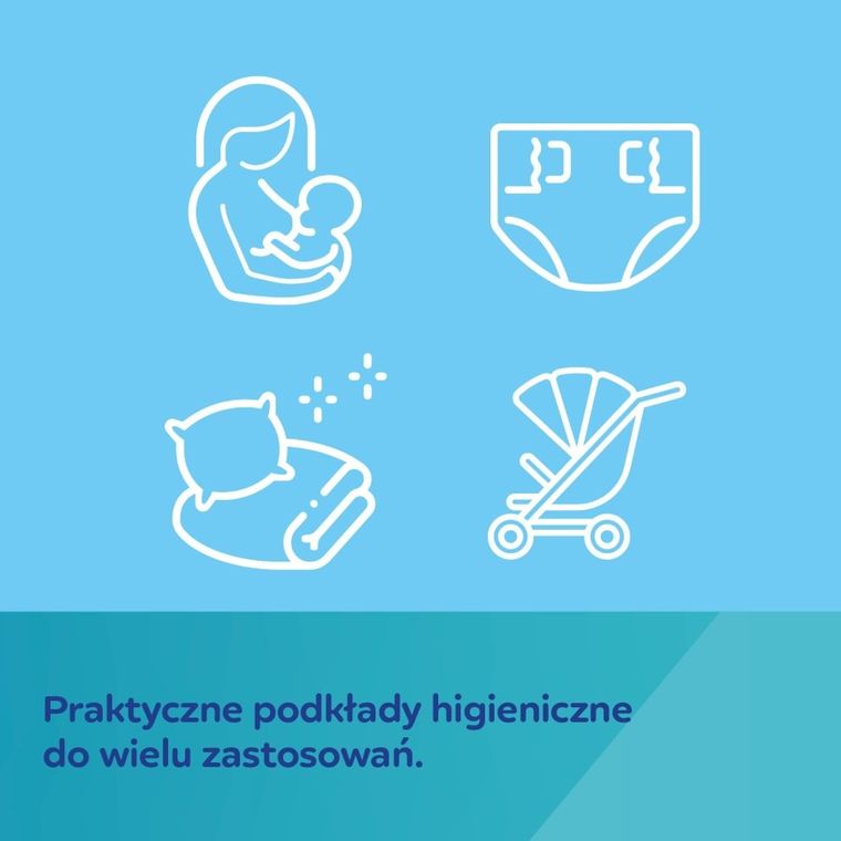 Canpol babies, set: tampoane sanitare multifunctionale, 90-60 cm, 2 buc. + servetele umede, 60 buc.