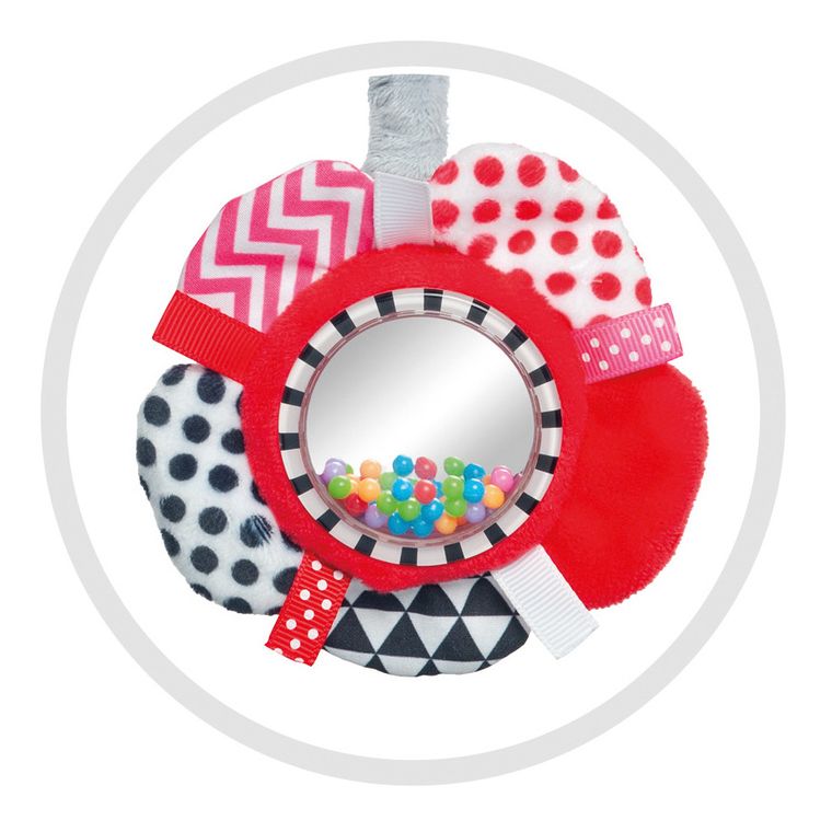 Canpol babies, spirala interactiva, rosie, imprimeu zigzag