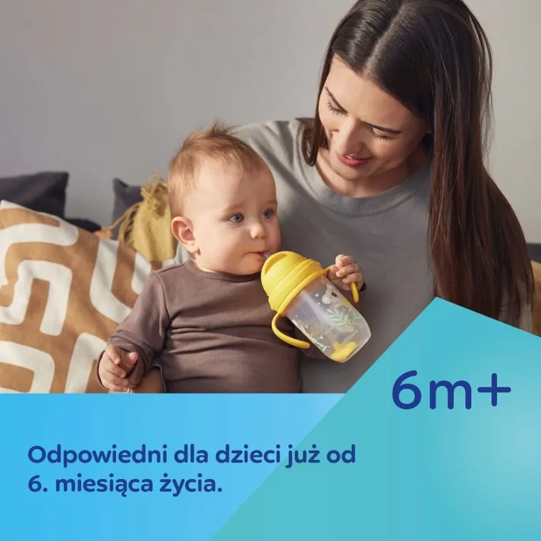 Canpol, canita anti-varsare cu pai + paie de rezerva, gri