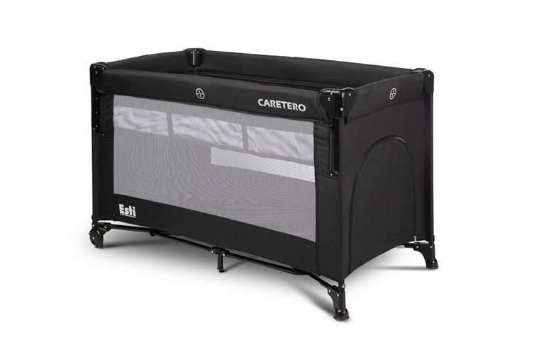 Caretero, Esti, patut de calatorie cu laterale rabatabile, negru