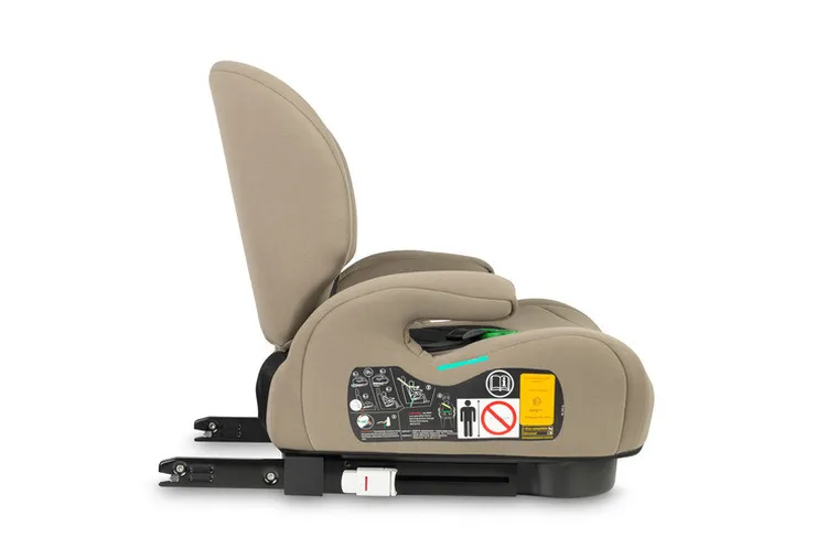 Caretero, Irbis, scaun auto, inaltator, i-Size, bej, 125-150 cm