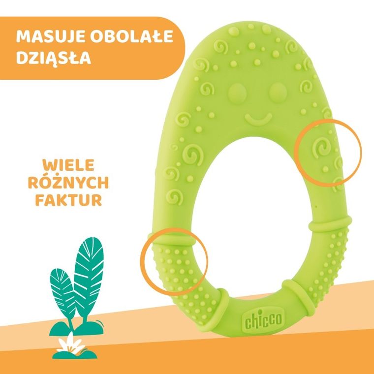 Chicco, Avocado, jucarie dentitie, moale, verde
