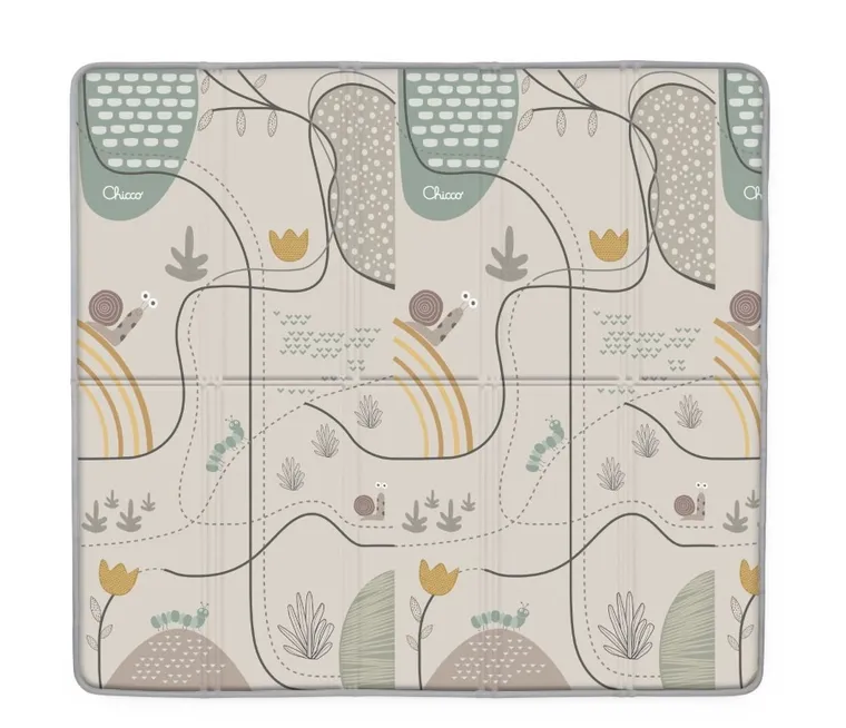 Chicco, Magic Forest, covoras din spuma, pliabila, 200-150-1,5 cm, bej
