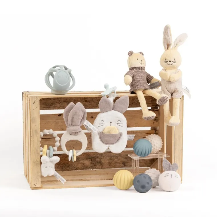 Chicco, My Sweet Dou Dou, Bunny, jucarie de plus cu zornaitor