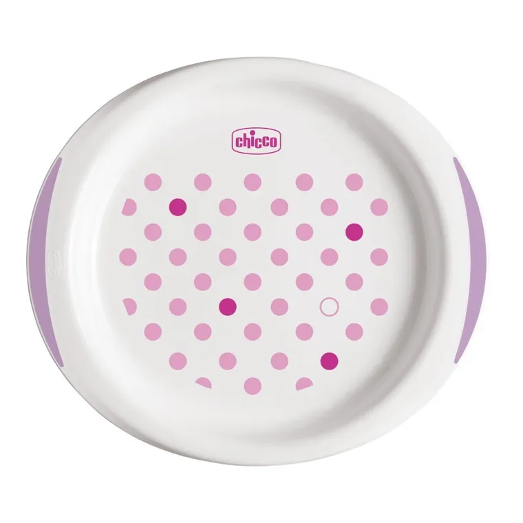 Chicco, set 2 farfurii, roz, 12 luni+