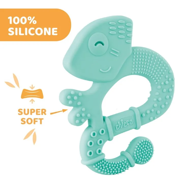 Chicco, Soparla, jucarie dentitie, moale, verde