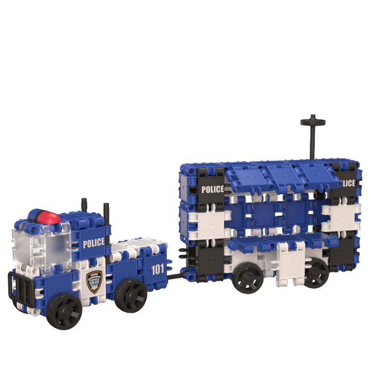 Clics Toys, Clics, Politie, set de constructie, 8 in 1