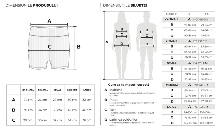 Colanti scurti reiati granit NOWEAR