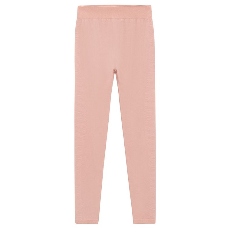 Colanti termoactivi roz cu adaos de lana NOWEAR