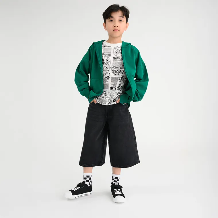 Cool Club, Bermude blugi pentru baieti, gri