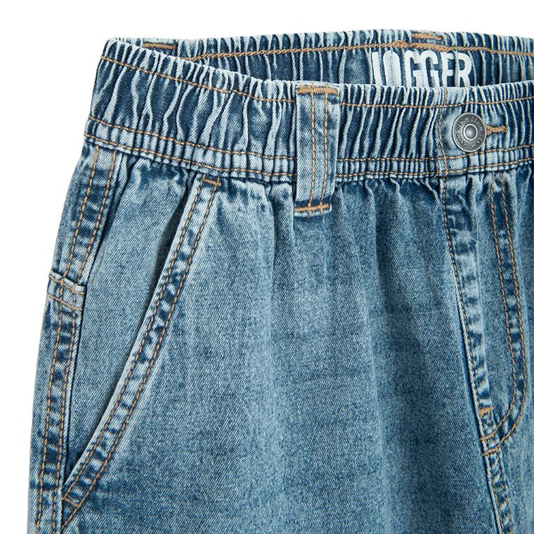 Cool Club, Blugi pentru baieti, croiala jogger, picioare detasabile, albastru