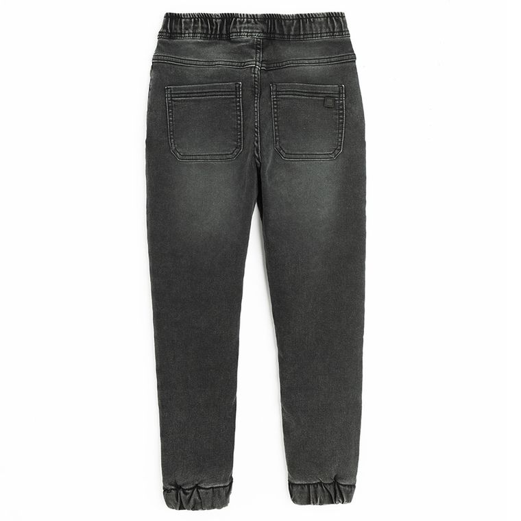 Cool Club, Blugi pentru baieti, jogger, caldurosi, negru