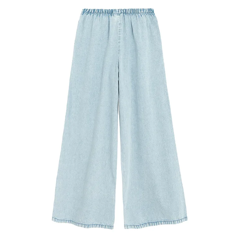 Cool Club, Blugi pentru fete, wide leg, albastru