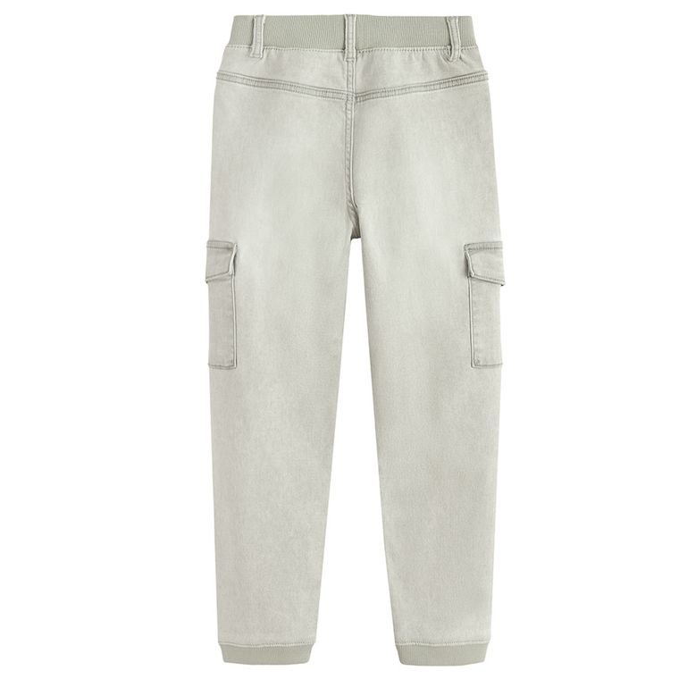 Cool Club, Blugi reglabili pentru baieti, croiala jogger, gri