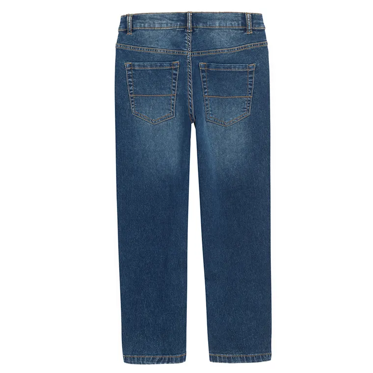 Cool Club, Blugi reglabili pentru baieti, croiala relax, albastru