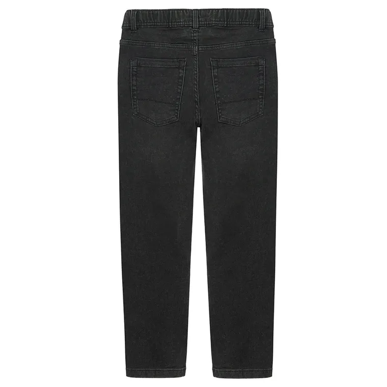 Cool Club, Blugi reglabili pentru baieti, croiala slim, negru