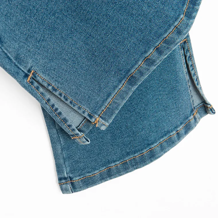 Cool Club, Blugi reglabili pentru fete, croiala flare, albastru