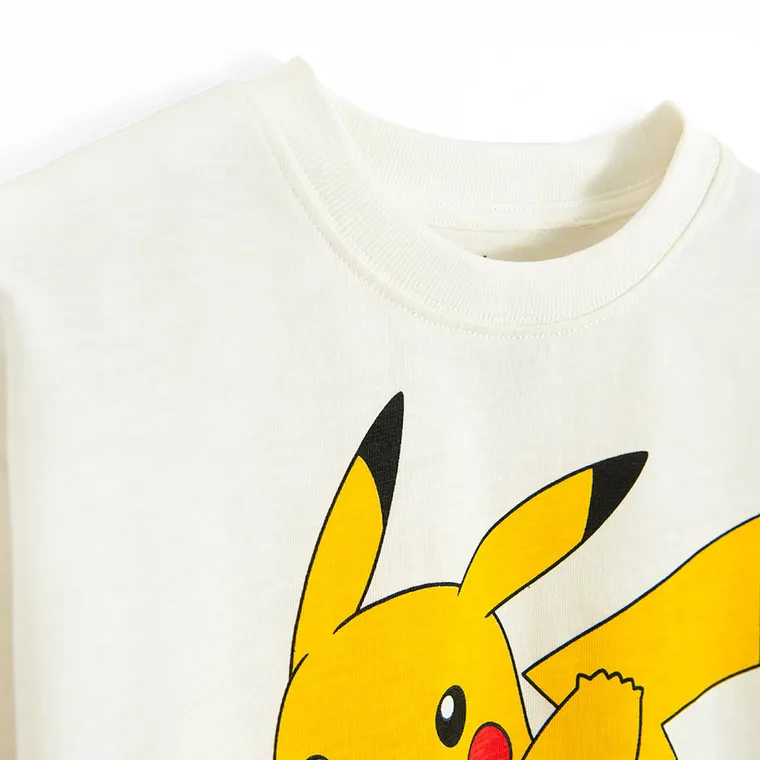 Cool Club, Bluza cu maneca lunga pentru baieti, alb, imprimeu Pokemon