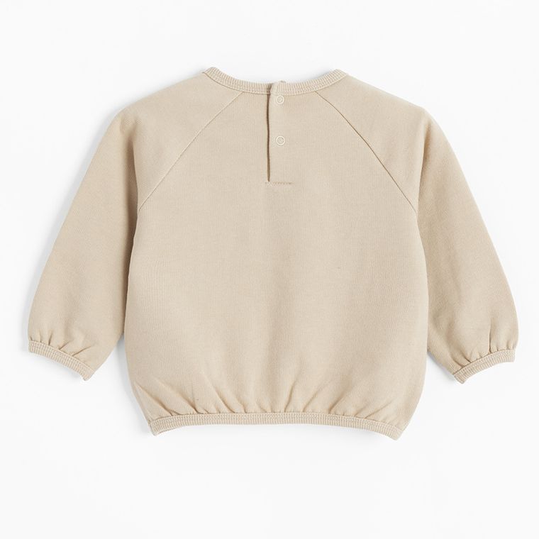 Cool Club, Bluza cu maneca lunga pentru baieti, bej, imprimeu Winnie the Pooh