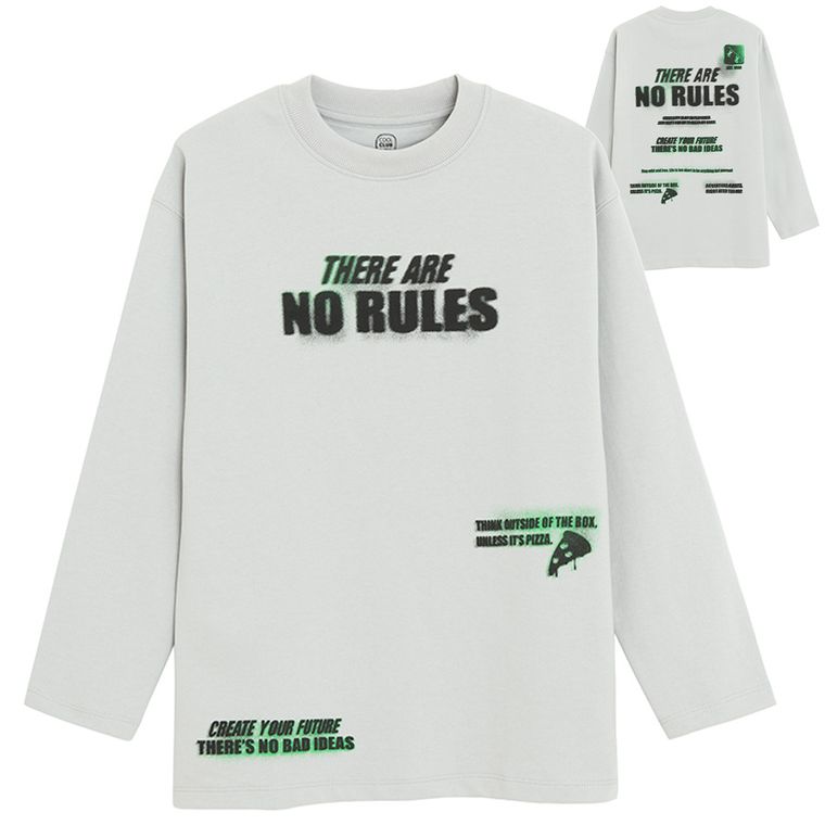 Cool Club, Bluza cu maneca lunga pentru baieti, gri