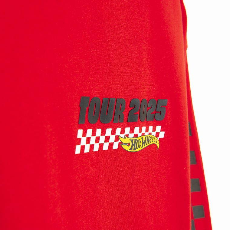 Cool Club, Bluza cu maneca lunga pentru baieti, rosu, imprimeu Hot Wheels