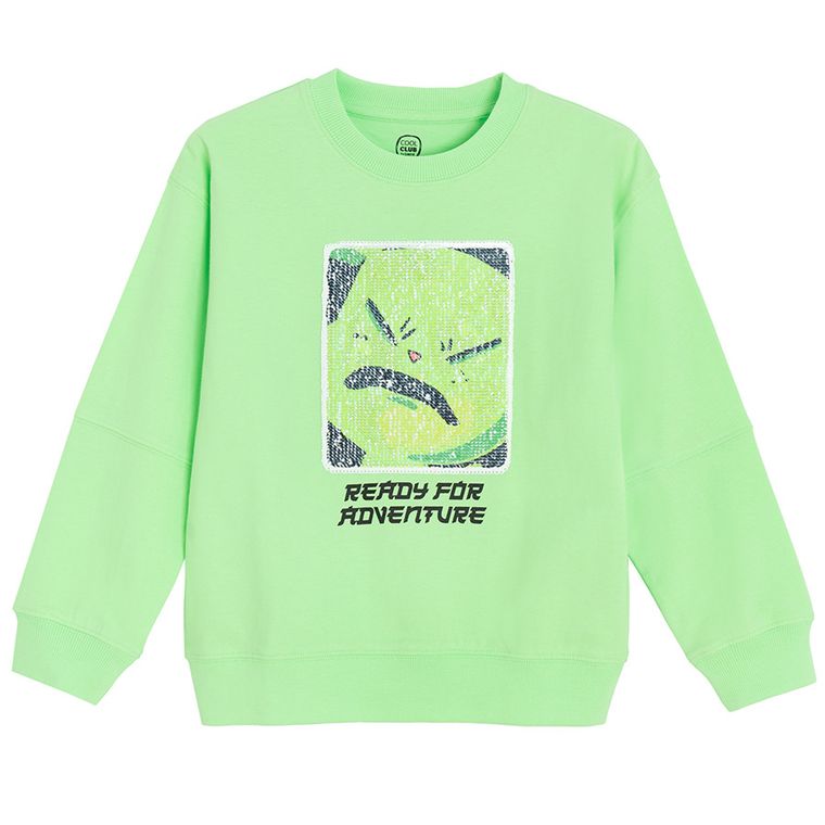 Cool Club, Bluza cu maneca lunga pentru baieti, verde