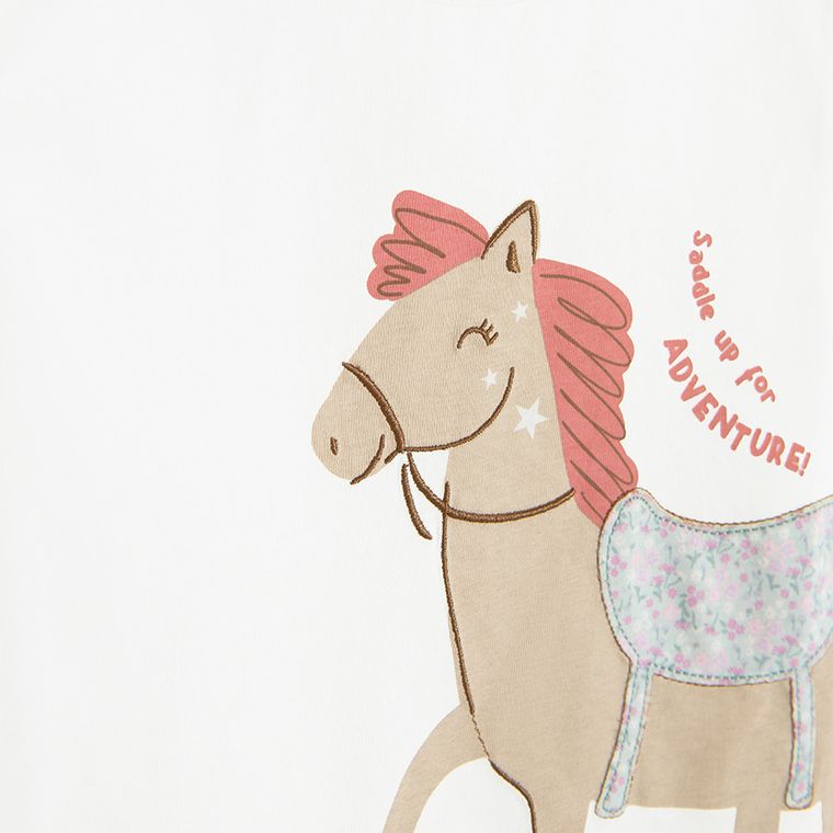 Cool Club, Bluza cu maneca lunga pentru fete, alb