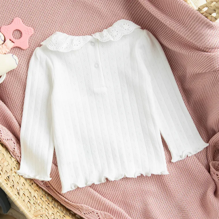 Cool Club, Bluza cu maneca lunga pentru fete, alb