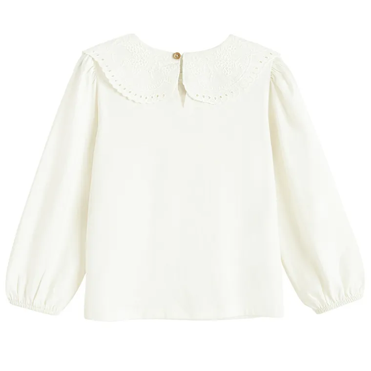 Cool Club, Bluza cu maneca lunga pentru fete, alb