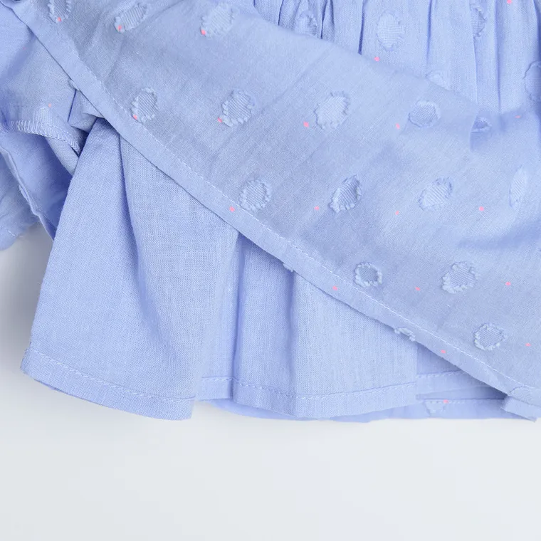 Cool Club, Bluza cu maneca lunga pentru fete, albastru, cu buline