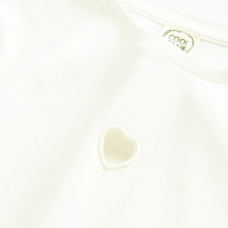 Cool Club, Bluza cu maneca lunga pentru fete, din tricot striat, alb