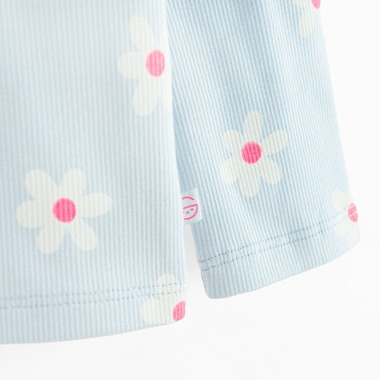 Cool Club, Bluza cu maneca lunga pentru fete, din tricot striat, albastru