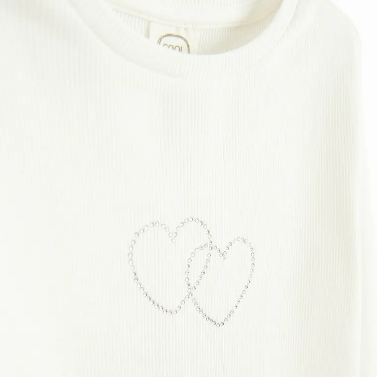 Cool Club, Bluza cu maneca lunga pentru fete, din tricot striat, mix, set, 2 buc.